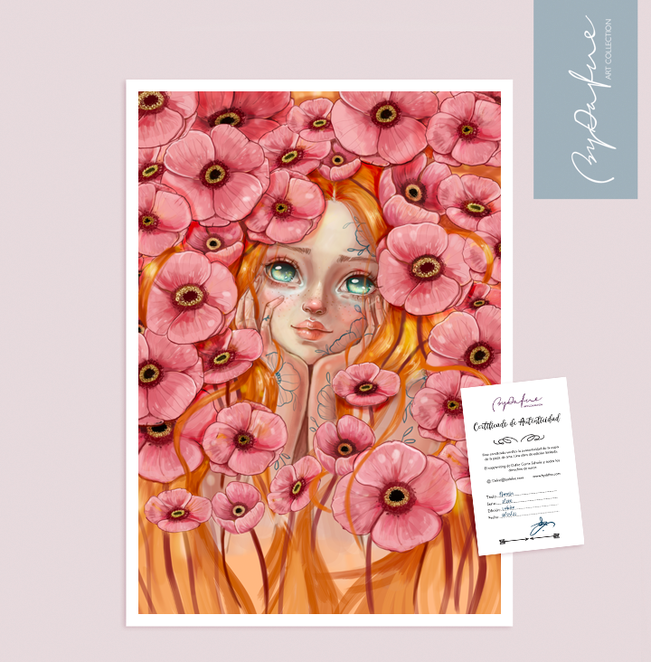 Lámina Suspiro de las flores