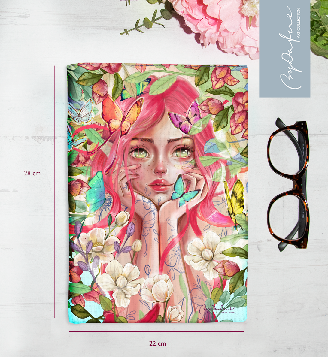 Funda de libro Buganvilla