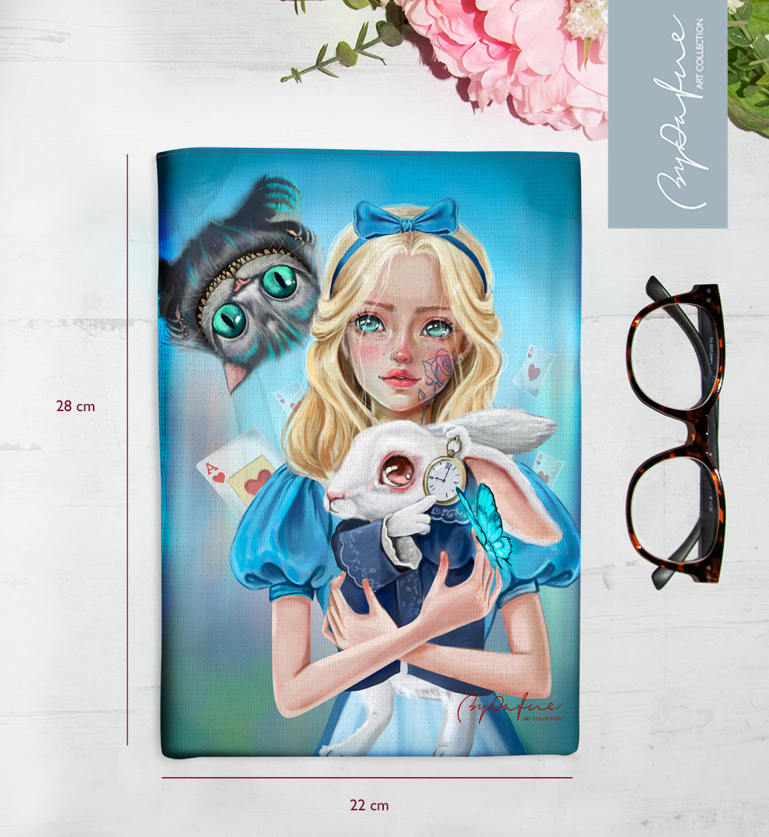 Funda de libro Alicia