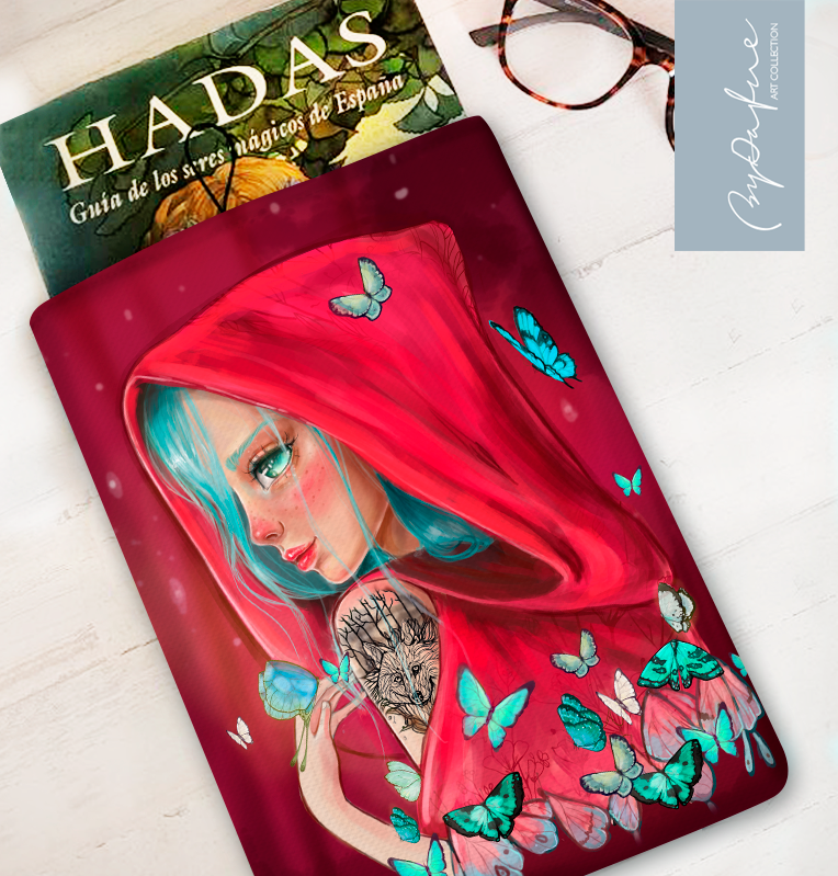 Funda de libro Caperucita