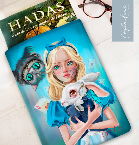 Funda de libro Alicia