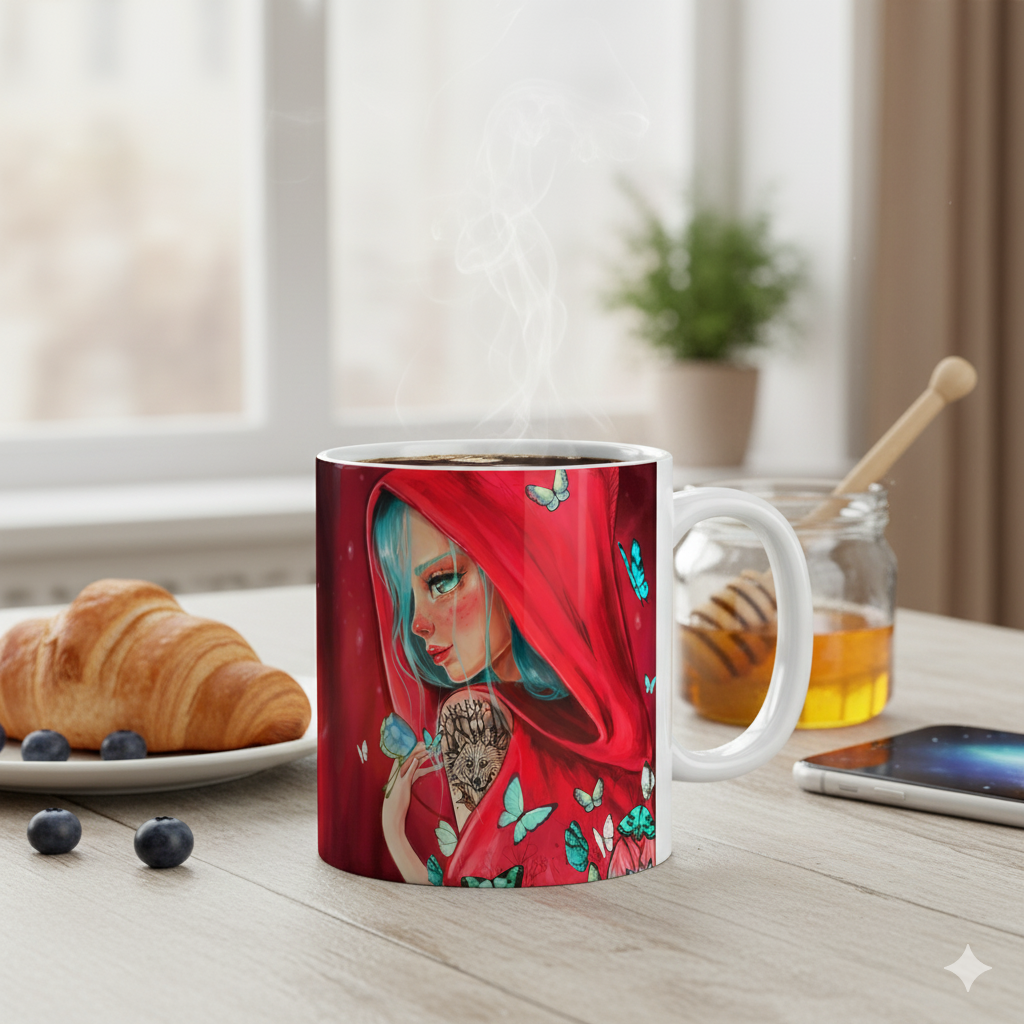 Taza desayuno Caperucita