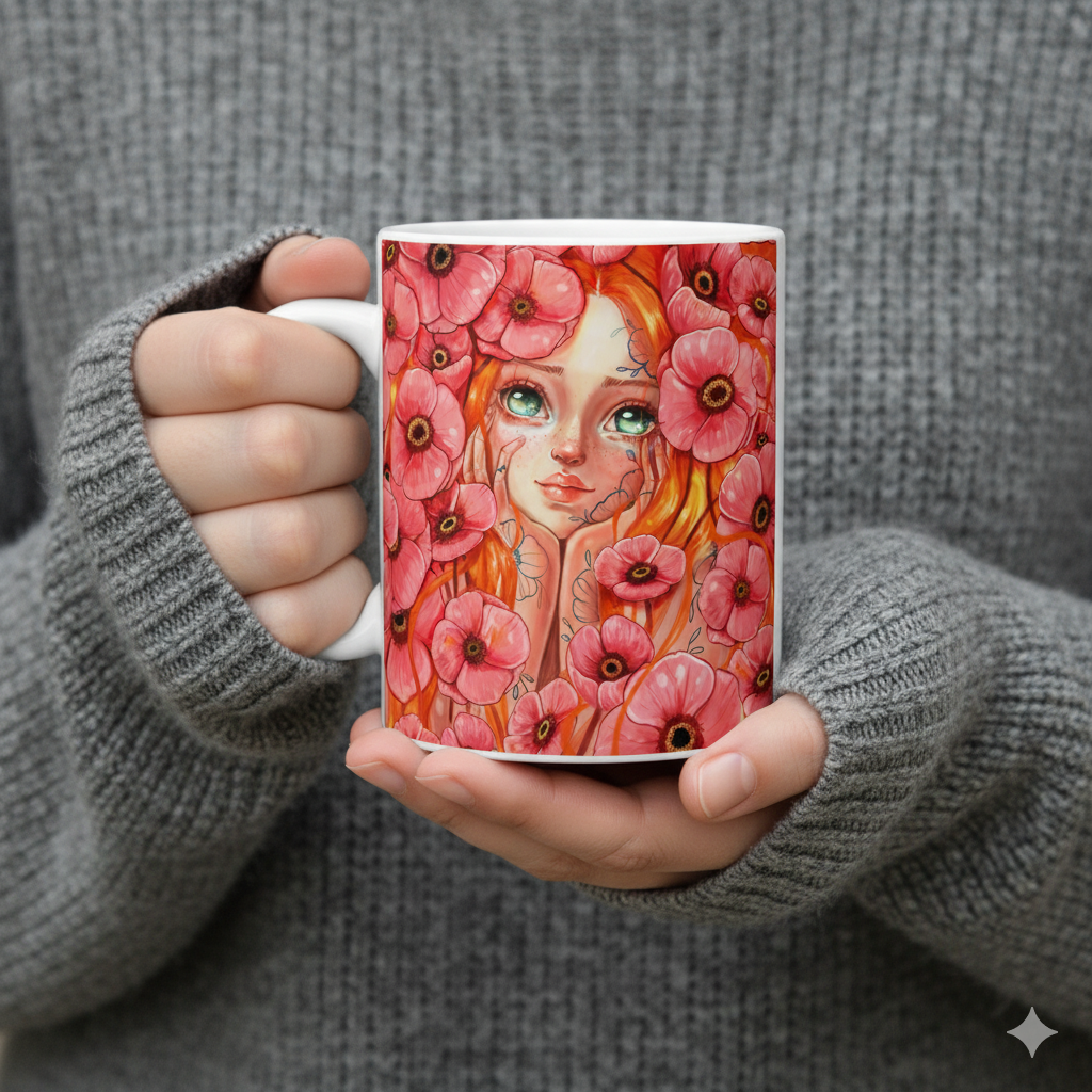 Taza desayuno Suspiro de las flores