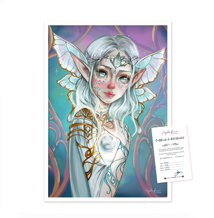 Lámina Selenita – Edición limitada 1/30 · Firmada