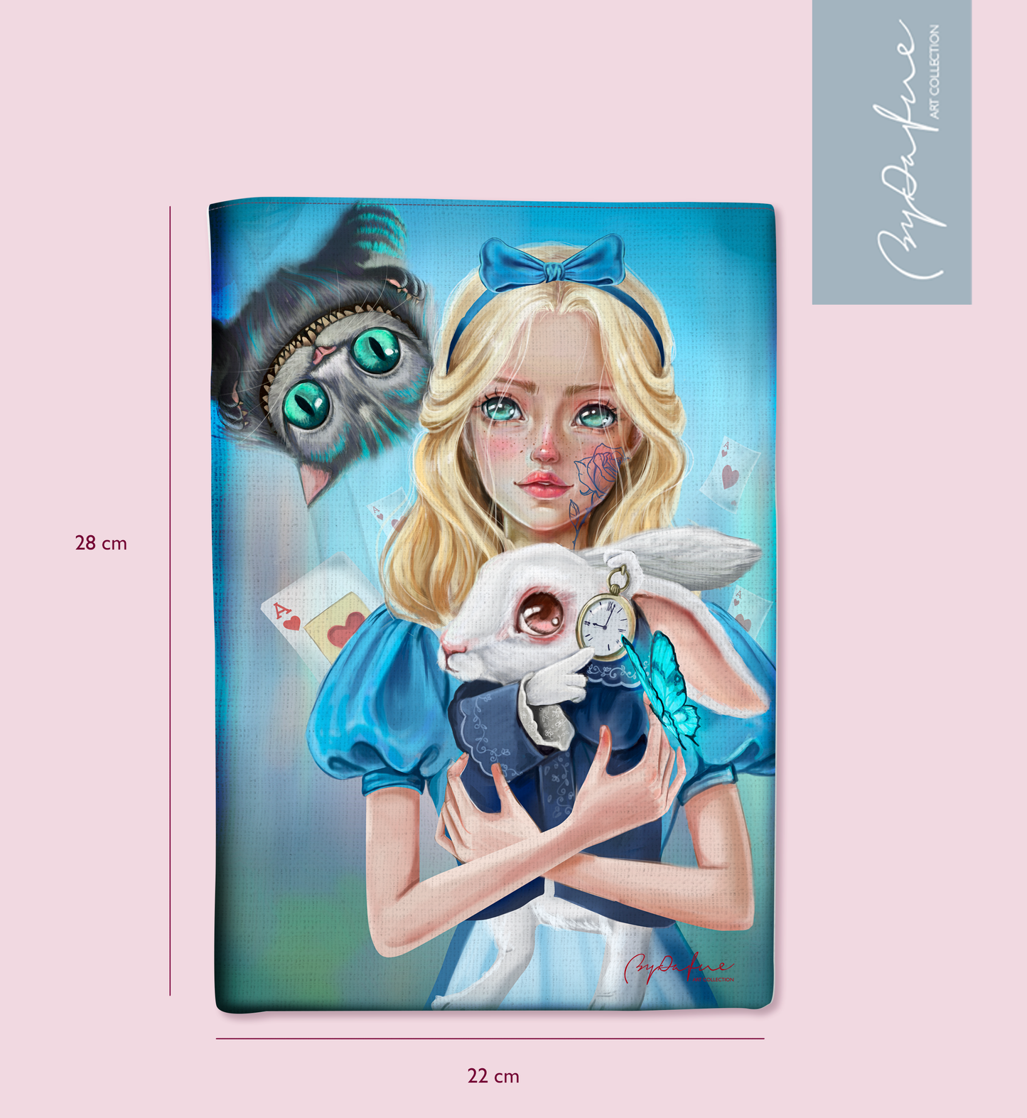 Funda de libro Alicia