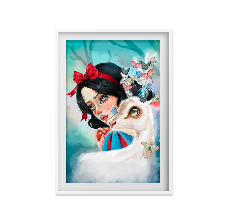 Lámina Blancanieves– Edición limitada 1/30 · Firmada