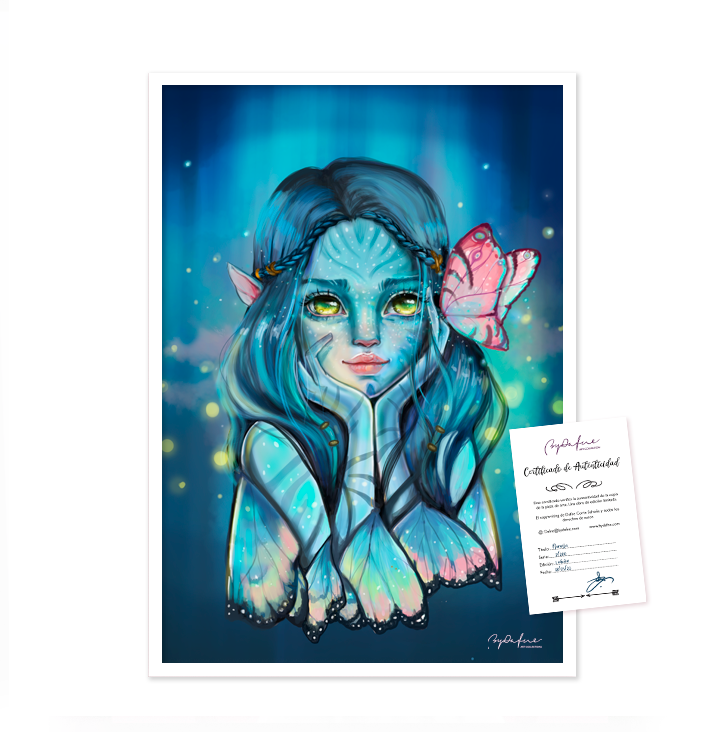 Lámina Avatar FanArt– Edición limitada 1/30 · Firmada