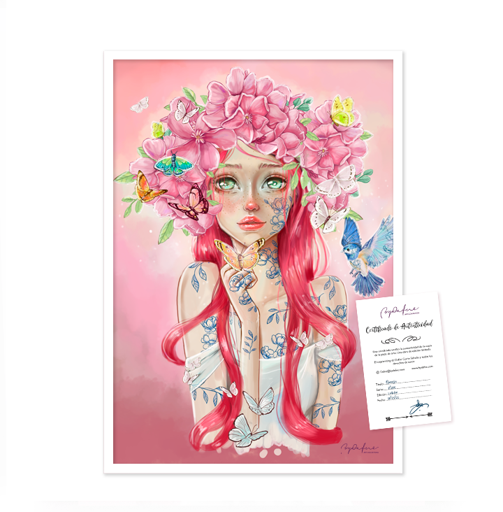 Lámina Laurel– Edición limitada 1/30 · Firmada