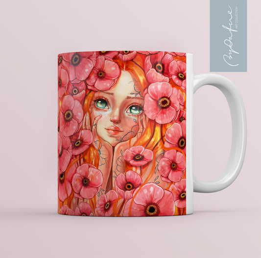 Taza desayuno Suspiro de las flores