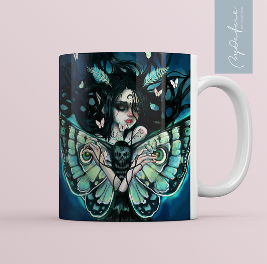 Taza desayuno Mariposa Oscura